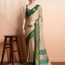 SGF11 Woven Design Zari Ready to Wear Kanjeevaram Saree-15