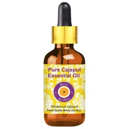 Deve Herbes Pure Cajeput Steam Distilled Essential Oil with Glass Dropper - 30ml-image-99