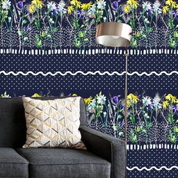 ArtzFolio Printed UV-Resistant Anti-Bacterial Meadow Watercolor Flower Peel & Stick Wallpaper-image-74
