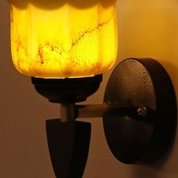 1ST TIME Yellow Solid Glass Traditional Cylinder Wall Lamps Wall Lamps-picture-2