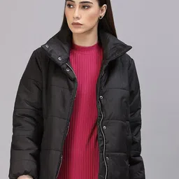 Gipsy Women Regular Fit Puffer Jacket-1