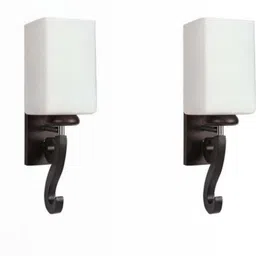 Somil Premium Designer Glass Wall / Night Lamp Elegant & Stylish Dcor Accent for Modern Interiors, Color- White, Size:- 16.5 X 21.5 X 31.5 CM-image-29