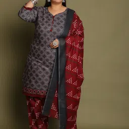 Roly Poly Women Floral Printed Regular Kurta with Salwar & With Dupatta-image-32