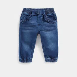 mothercare Girls Regular Fit Mid Rise Light Fade Jeans-image-65