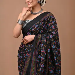 Crafts Moda Floral Printed Saree-picture-13