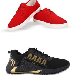 Spotwalk Men Set Of 2 Mesh All-Rounder Running Shoes-image-95