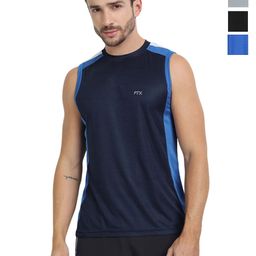 FTX Pack Of 4 Colour-Blocked Gym Vests 709-2_709-9_709-10_709-12-S-image-50