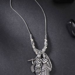 Anouk German Silver Silver-Plated Necklace-image-126