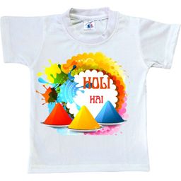 Cute Pals Holi Printed T-shirt-image-46