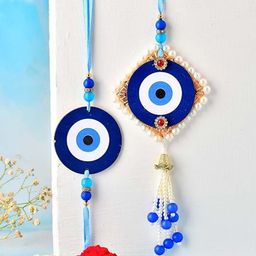 Sangria Bhaiya Bhabhi Rakhi With Tilak Greeting Card & Fridge Magnet-image-62