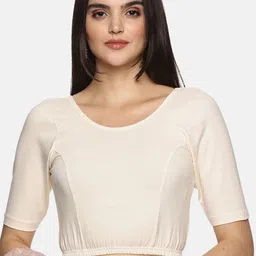 NOT YET by us Non-Padded Stretchable Saree Blouse-image-65