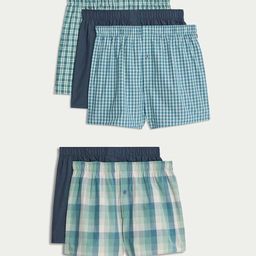 Marks & Spencer Men Pack Of 5 Printed Pure Cotton Boxers-picture-42