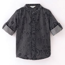Infinity Boys Opaque Printed Casual Shirt-image-87