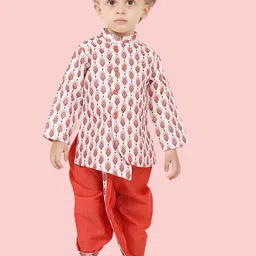 Ethniks Neu-Ron Boys Printed Regular Kurta with Dhoti Pants-picture-47