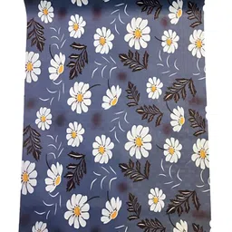 Homerz Navy Blue & White Printed Anti Slip Wallpaper-10