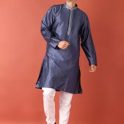 V-Mart Men Floral Regular Kurta with Churidar-image-77
