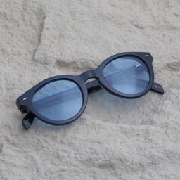 Ted Smith Unisex Round Sunglasses with Polarised Lens-49