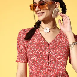 Berrylush Red Floral Vacay Attire-16