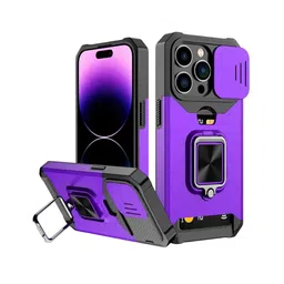 Luxury Kase LK177 Camera Slide Protection Card Holder Solid iPhone 15 Pro Max Back Case-image-102