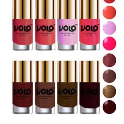 VOLO Set Of 8 High-Shine Long Lasting Non Toxic Nail Polish - 10 ml Each-Combo-No-65-31
