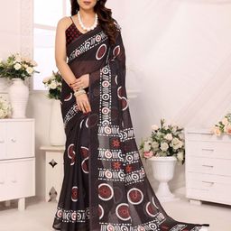 Moda Rapido Linen Blend Saree-49