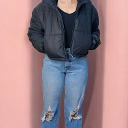 HOW House Of Wear Women Lightweight e-Dry Technology Crop Outdoor Puffer Jacket-image-15