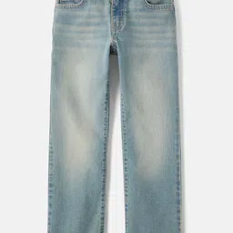 THE CHILDREN'S PLACE Boys 90s Loose Fit Mid-Rise Light Fade Stretchable Jeans-picture-44