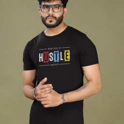 INKMAN Men Typography Printed Round Neck Cotton T-shirt-image-28