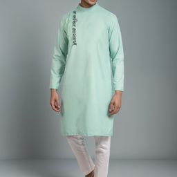 DEVOILER Men Ethnic Motifs Printed Thread Work Kurta-8