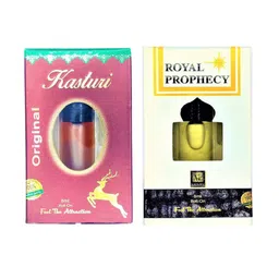 RAVIOUR LIFESTYLE Set Of 2 Royal Prophecy & Original Kastur Alcohol Free Attar- 8 ml Each-5