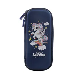 Smily Kiddos Kids Blue & White Printed Pencil Case-11