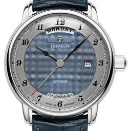 ZEPPELIN Men Dial & Leather Textured Straps Analogue Multi Function Automatic Motion Powered Watch 85623 image 2