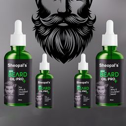 Sheopal's Set Of 4 Natural Blend With Almond Beard Growth Oil- 50 ml Each image 3