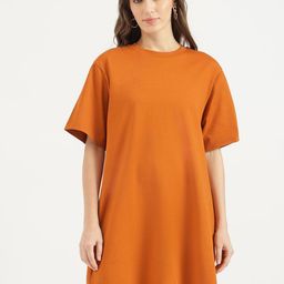 United Colors of Benetton Women Textured Cotton T-shirt Dress-picture-12