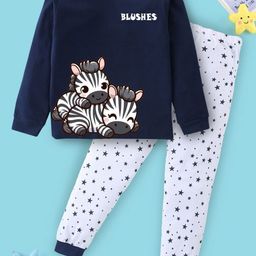 BLUSHES Kids Printed Pure Cotton Night suit-picture-10