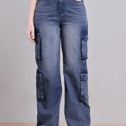 PUELLA Women Straight Fit High-Rise Clean Look Light Fade Stretchable Jeans-picture-6