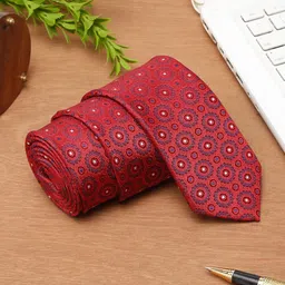 Cantabil Men Woven Design Broad Tie-image-73