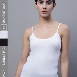 FBAR Pack Of 2 Pure Cotton Bio Wash Sports Camisoles-image-99
