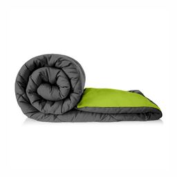 Jinaya's Green & Grey Microfiber Heavy Winter 233 GSM Single Bed Comforter-image-19