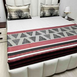 Pure Decor Royal Lifestyle 380 TC Pure Cotton King Bedsheet Set-2.74 m x 2.74 m-image-66