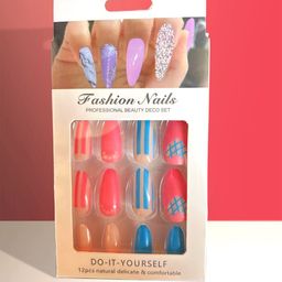 CHRONEX Set Of 24 Reusable Press On Nail Extensions image 1