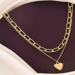 Pinapes Pack Of 2 Gold Plated Minimal Necklaces-image-80