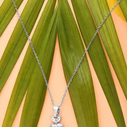 DressBerry White Brass Silver-Plated Necklace-image-60