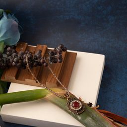 SOHI Gold-Toned & Brown Gold-Plated Necklace-image-50