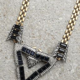 SOHI Women Gold-Toned & Blue Gold-Plated Necklace-image-27