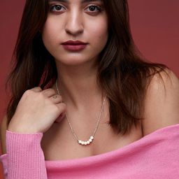 MINUTIAE Brass Silver-Plated Handcrafted Necklace-image-89
