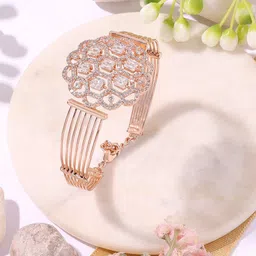 AMI Rose Gold Plated Kada Bracelet-picture-34