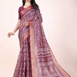 Sitanjali Warli Printed Zari Woven Chanderi Saree-picture-24