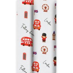 A Toddler Thing White & Red Printed Cotton 110 GSM Bath Towel-image-42