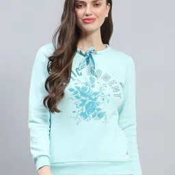 Monte Carlo Women Floral Printed Cotton Sweatshirt-image-38
